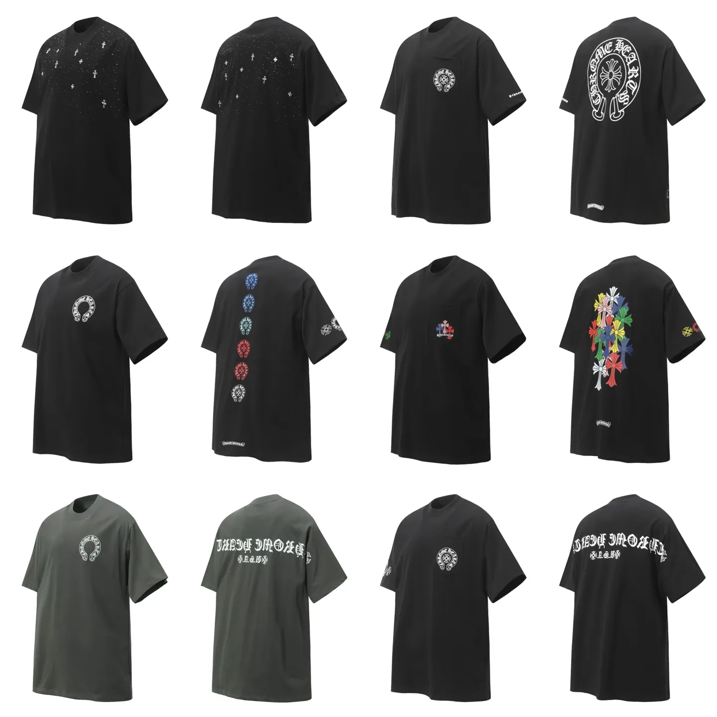 Crow heart cross collection
